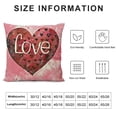 thumbnail image 5 of YINGXI  Valentines Day Pillow Covers Valentines Decor Pink White Stripes Dots Love Heart Valentines Day Throw Pillows Decorative Cushion Cases Valentine Decorations 20x20in, 5 of 5
