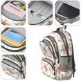 thumbnail image 4 of Pioneer Flower Floral Print Pattern Backpack for School, Cute School Bag with Adjustable Shoulder Straps and Padded Back, 16.9"x12.6"x5.9", 4 of 5