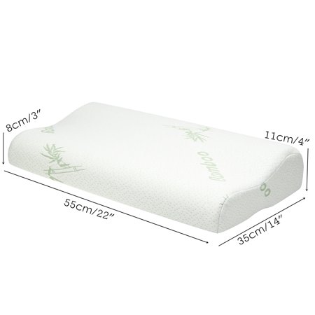 High Density Bamboo Memory Foam Bed Pillow Hypoallergenic Cool