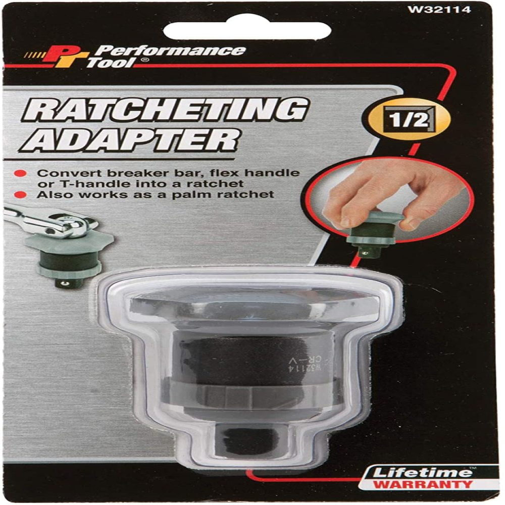 Performance Tool W32114 1/2" Drive Ratcheting Adapter 