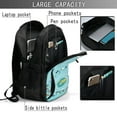 thumbnail image 3 of Ratiio Travelling on Airplane Print Travel Laptop Backpack,Slim Sturdy Laptops Backpack with USB Charging Port, Water Resistant College School Computer Bag, 3 of 5