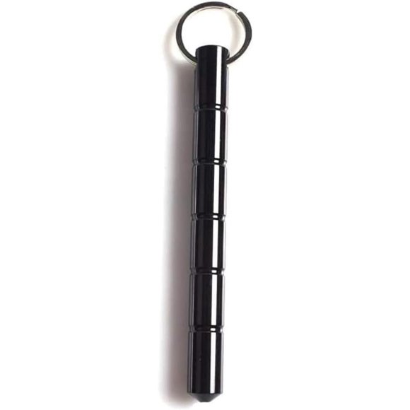 KEINXS Safety Key Chain Solid Aluminum Short Stick Protection Gift Keychains for Women
