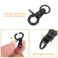 thumbnail image 3 of Uxcell 5 Pack Swivel Lanyard Snap Hook, Zinc Alloy Trigger Snap Hooks, Black, 3 of 6