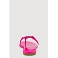 thumbnail image 3 of Women's Faux Leather Cut Out Pendant Thong Sandals, 3 of 3