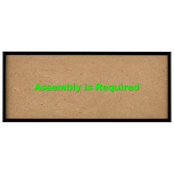 Quadro Frames 7x19 inch Picture Frame, Black, Style P375-3/8 inch Wide Molding