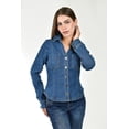 thumbnail image 1 of Camisa denim entallada Roman Fashion /Juvenil, 57331 (Azul medio) azul M, 1 of 5