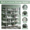 thumbnail image 4 of 5-Tiers Bookcase with Metal Frame, Open Bookshelf,Vintage Industrial Style Etagere Bookshelves, Display Shelves,Plant Potted Shelves for Home Office Decor, White, 4 of 7