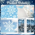 thumbnail image 3 of 155 Pcs White Snowflakes Window Clings for Glass Windows - 8 Sheets Christmas Window Decal Stickers for Home Office Shop Classroom Indoor for Xmas Holiday Winter Wonderland Frozen Themed Party, 3 of 6