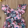 thumbnail image 3 of Gupgi Girls Casual Romper Floral Star Wars Jumpsuit, Ruffle Princess Bodysuit, 3 of 7