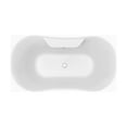thumbnail image 3 of 60" Streamline N100BL-CH Soaking Clawfoot Tub and Tray With External Drain, 3 of 5