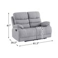 thumbnail image 7 of Lexicon Reclining Sherbrook Removable Loveseat, Gray, 7 of 7