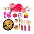 thumbnail image 3 of Juego de cocina de simulación, juguetes de cocina, juguete para cortar pizza y filetes, divertido para niños pequeños 34 piezas, 3 of 9