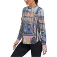 thumbnail image 2 of FORMRS Womens Long Sleeve Shirts UPF 50+ Sun Protection Quick Dry Fishing Hiking Tops, Size S-2XL, Green Boat, 2 of 8