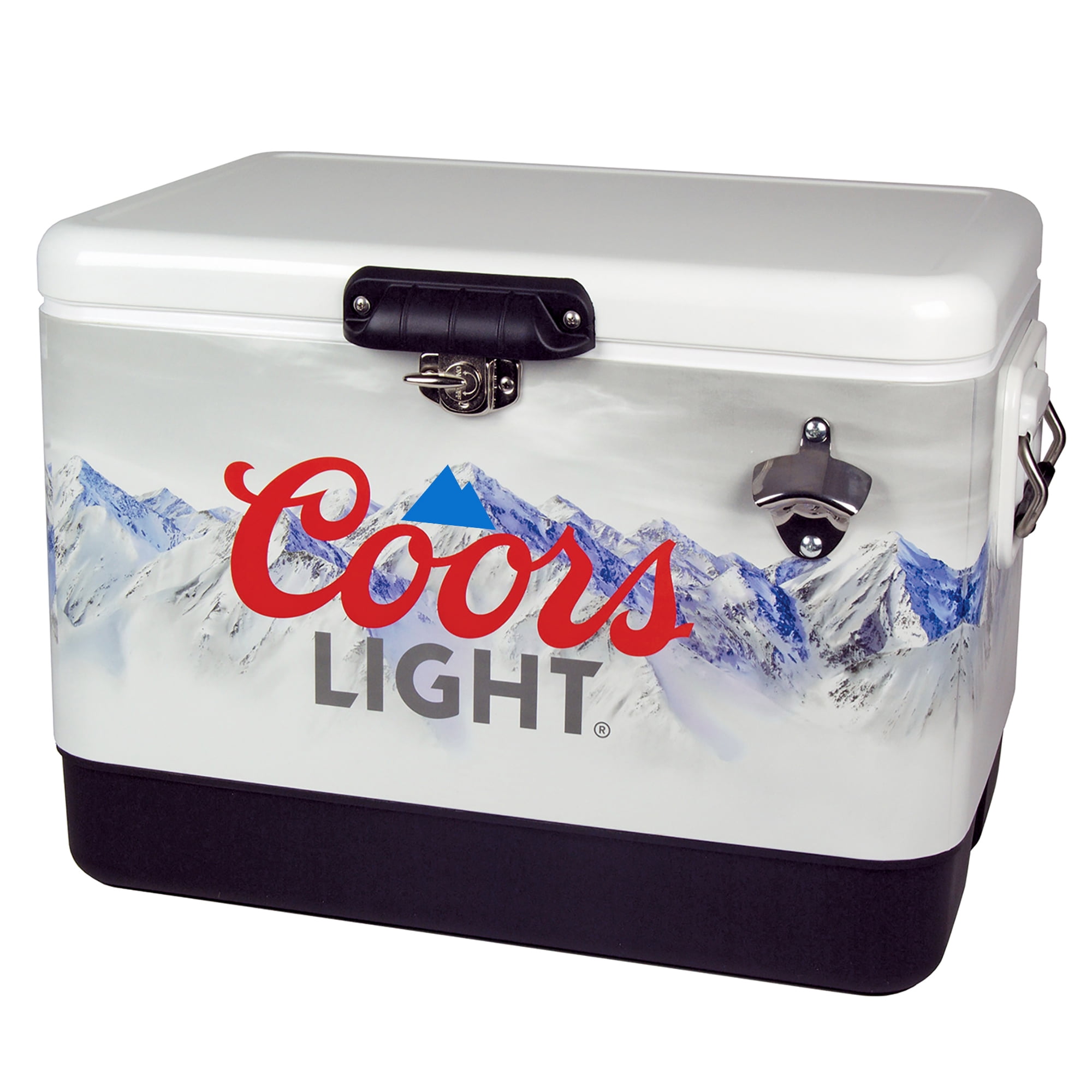 Coors Light Ice Chest Cooler with Bottle Opener, 51L (54 qt), 85 Cans