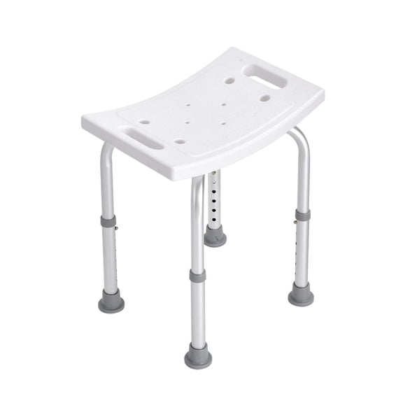 Shower Chair Adjustable Height with Handles - Bathtub Stool Seat for Elderly & Disabled - Non-Slip Bench for Inside Shower/Tub - 350 lb Capacity