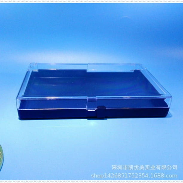 BRIGHTFUFU Caja de exhibición de plástico Caja de almacenamiento de joyas para alfileres de alfileres y medallas Organizador de insignias para viajes y casa de presentación elegante