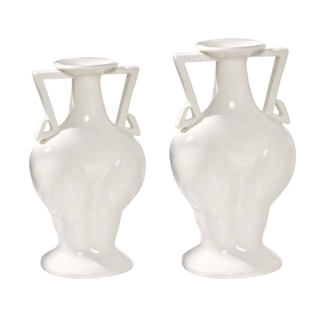 2 jarrones de cerámica para , decorativa, florero, escultura, boda