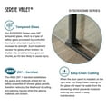 thumbnail image 5 of Serene Valley 68 x 74 Inch Square Rail Frameless Sliding Shower Door, Black, 5 of 8