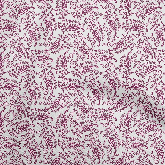 oneOone Polyester Spandex Dark Magenta Fabric Block Sewing Material Print Fabric By The Yard 56 Inch Wide-95