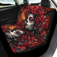 thumbnail image 2 of Binienty Sugar Skull Girl Car Seat Covers Front and Back Full Set 4 Piece Automotive Seat Covers Highback Vehicle Bucket Cushion Cover Stretch Fabric Easy to Install Auto Interior Decor Accessories, 2 of 5