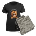 thumbnail image 5 of CafePress - Chow Chow IAAM Pajamas - Women's Short Sleeve Print T-Shirt and Pants Dark Cotton Pajama Set, 5 of 7