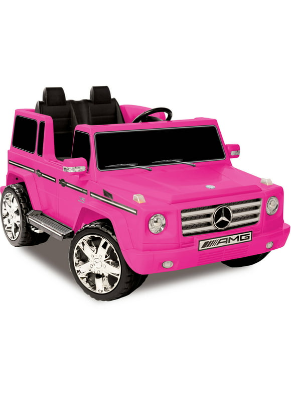 Kid Motorz 12V Mercedes Benz G55 AMG Two-Seater Ride-On, Pink