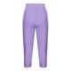 thumbnail image 4 of Pantalones Umfun para mujer, informales, con cintura elástica, para playa, suaves, deportivos, con control de abdomen, para correr, ciclismo, yoga, entrenamiento, morados, 2XL, 4 of 5