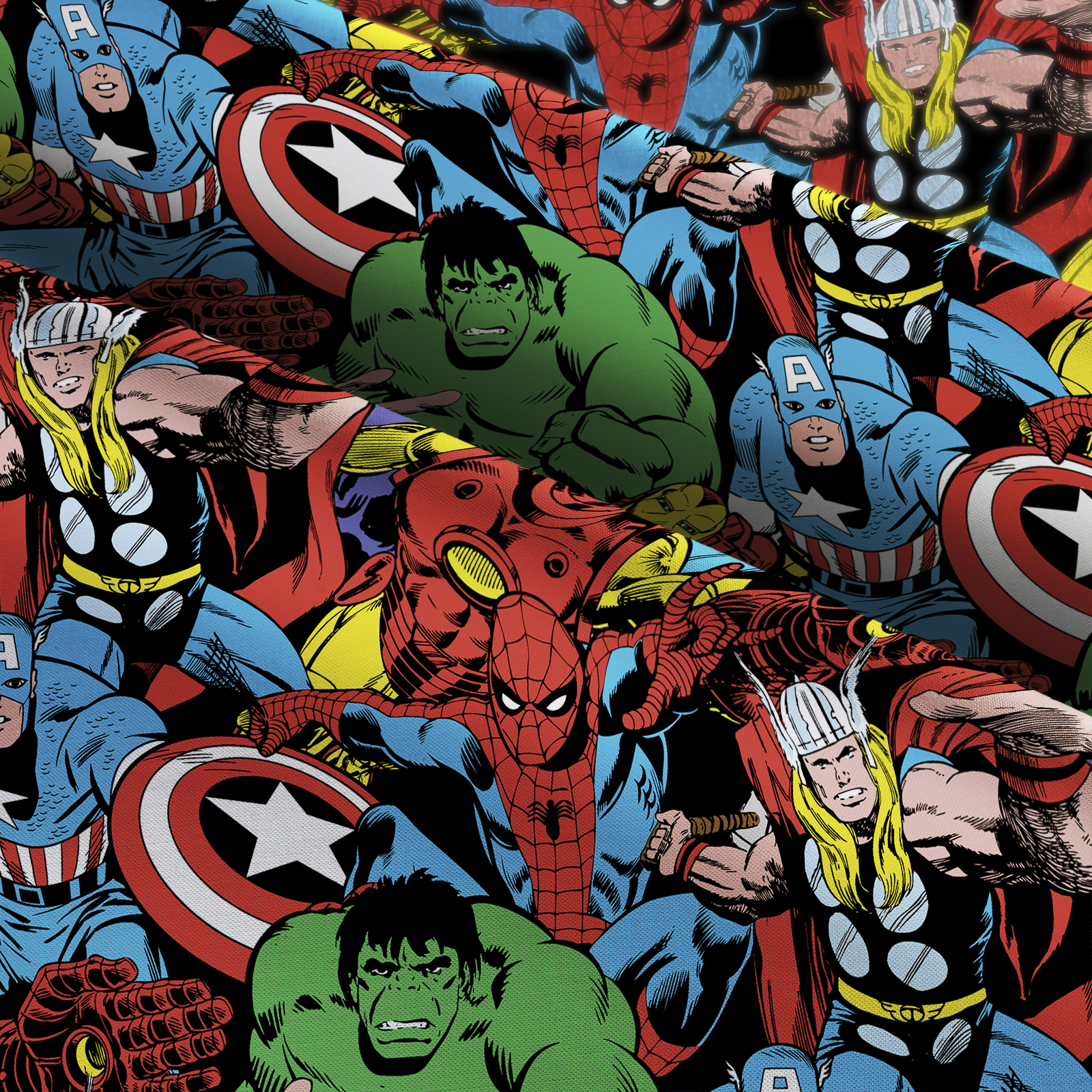 Marvel 43" Cotton Comic Character Pack Sewing & Craft Fabric 8 yd Bolt, Red - image 2 of 3