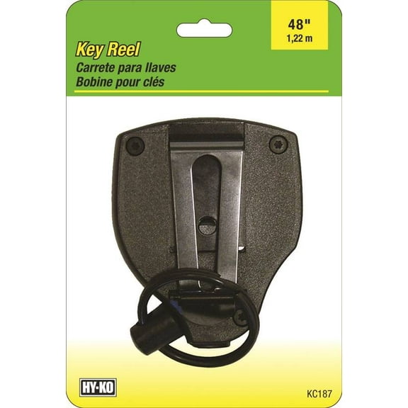 HY-KO KC187 Key Ring, Black