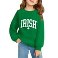 thumbnail image 4 of Mercatoo Toddler Boys Girls St 𝐏atricks Day Sweatshirt Long Sleeve Irish Cloverss Pullover Shirts Crewneck Sweater Tops Clothes, 4 of 5