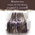 thumbnail image 2 of Bedford Home 64A-WOLFPAIR Wolfpair Sherpa Fleece Blanket, 2 of 2