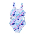 thumbnail image 7 of New Trendy!Homenesgenics Tankini Baby Girls Swimwear Kid Swimsuit Summers Bikini Bathing Suit Swimming Jumpsuit Blue 11-12 Years, 7 of 7