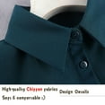 thumbnail image 4 of LoudSung False Collar Detachable Half Shirt Blouse Fake Collar Elegant Pure Color Dickey Simple Designs for Women Girls, 4 of 7