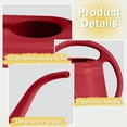 thumbnail image 6 of HomelyJoy 1 Gallon Red Watering Can, Heavy Duty Plastic Plant Watering Pot with Extended Spout and Ribbed Non Slip Grip for Houseplants and Garden, 6 of 8