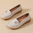 thumbnail image 6 of Mepaouo Womens Slip on Loafers Arch Support Low Wedge Walking Shoes Casual Nurse Work Dressy Flats, 6 of 8