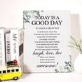 thumbnail image 2 of Canvas Wall Art Inspirational Today is a Good Day Quote Canvas Print Painting Home Wall Decor Framed Gift 12x15 Inch, 2 of 5