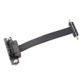 thumbnail image 2 of Cable de extensión PCI‑E 1X Adaptador de red dual de 90° con almohadilla magnética de indicación LED, 2 of 14