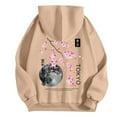 thumbnail image 6 of XIAOCHA Men's Floral Tokyo Graphic Hoodie Oversized Long Sleeve Hooded Pullover Soft Urban Casual Hoodies, 6 of 6