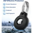 thumbnail image 3 of 4 Pack AirTag Holder with Keychain, Multi-Color Silicone Protective Case for Wallet, Dog Collar, Luggage, Keys, 3 of 5