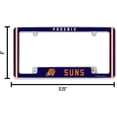 thumbnail image 2 of Phoenix Basketball Suns Chrome Metal License Plate Frame, 2 of 6
