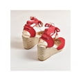 thumbnail image 4 of SIMANLAN Womens Wedges Espadrille Sandals Lace-Up Summer Shoes Size, 4 of 8