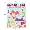 thumbnail image 4 of Under the Sea - Coloring and Sticker Activity Book (with 150+ Stickers), (Paperback), 4 of 4