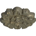 thumbnail image 3 of Ekena Millwork 7 5/8"OD x 1"P Emery Leaf Ceiling Medallion, Hand-Painted Witch Hazel Crackle, 3 of 7