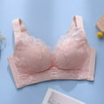 thumbnail image 3 of Women's Classic T-Shirt Bra No Underwire Bra Feature V-Neck Longline Bra Style W-886 Pinks S, 3 of 3