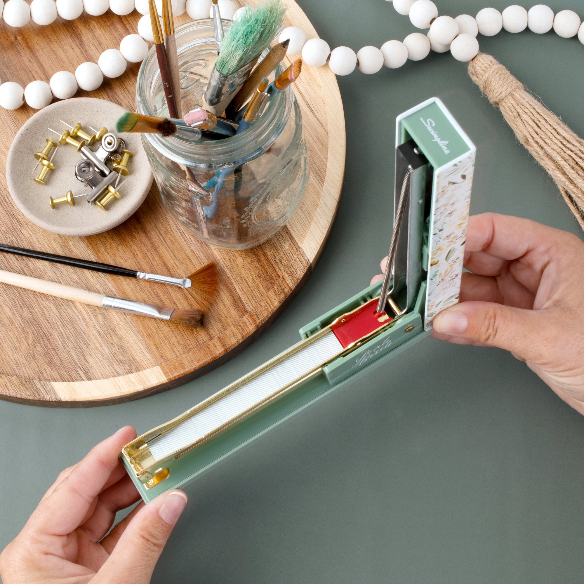 Leah Bisch for Swingline Full Strip Stapler Wildflowers - Full Size Staplers