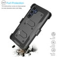 thumbnail image 3 of Ebizware Samsung Galaxy S25 FE Case with [Built-in Screen Protector] and Swivel Holster Belt Clip, Military Grade Heavy Duty Protective Defender Kickstand Phone Case Cover for Galaxy S25 FE - Black, 3 of 10