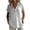 White, variant on Cilsoka Linen Tops for Women - Summer Gauze Shirts Button Down Short Sleeve V Neck Blouses Dressy Casual Tunic Clothes