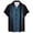 Black, variant on Men's Bowling Shirt Short Sleeve Button Down Summer Beach Casual Shirts - Men’s Shirt for Everyday Comfort and Style