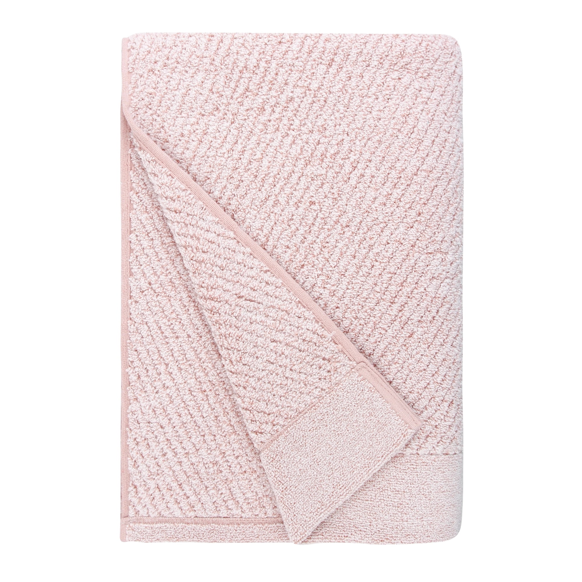 Fabreware FBT-010-RS-2 Rose Smoke Cotton Yarn-Bath Towel- 2pc