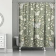 thumbnail image 2 of Creative Products Forest Green Butterfly Pattern 71x74 Shower Curtain, 2 of 2